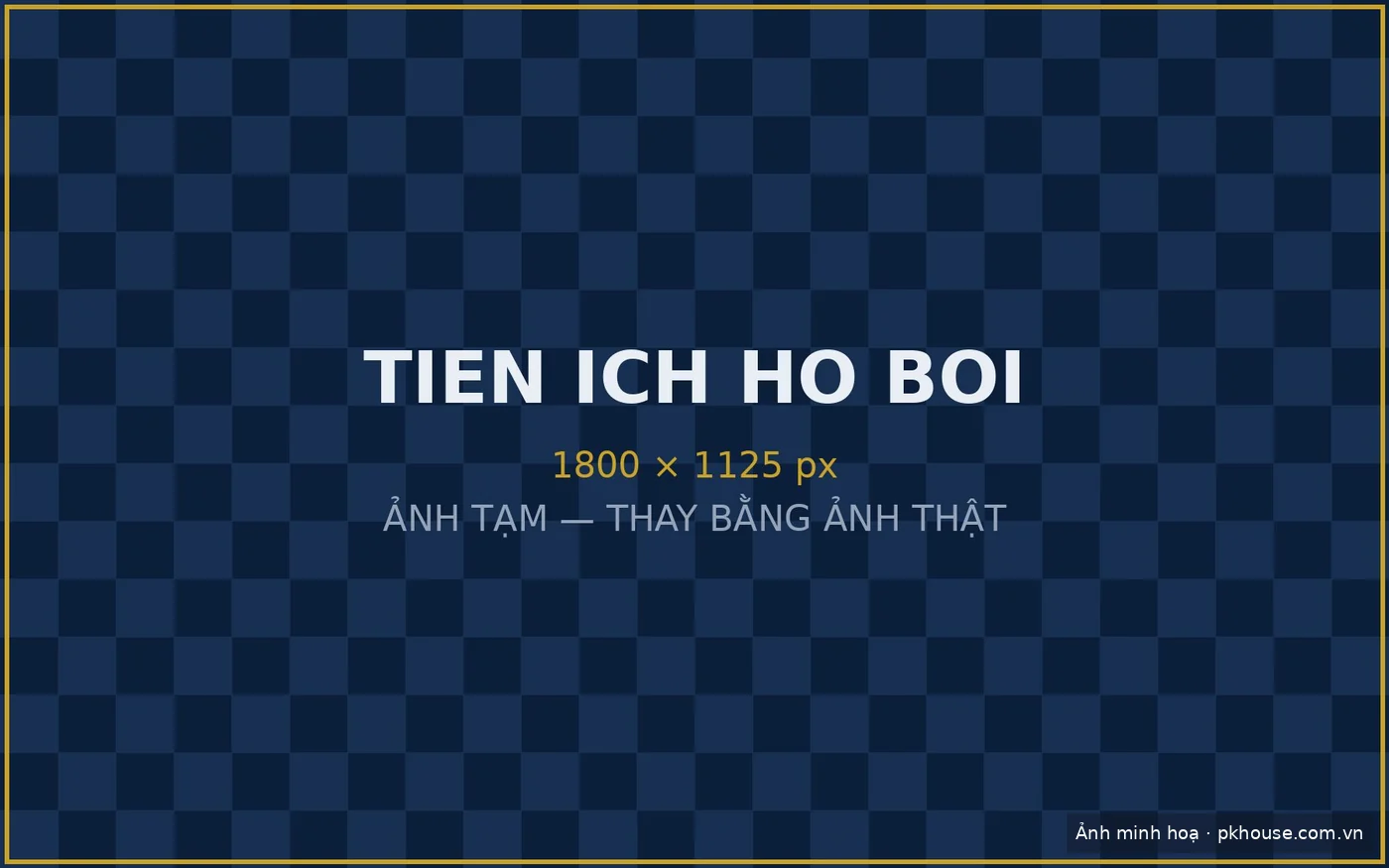 Hồ bơi tầng 6 dự án Sky Horizon đã đưa vào vận hành