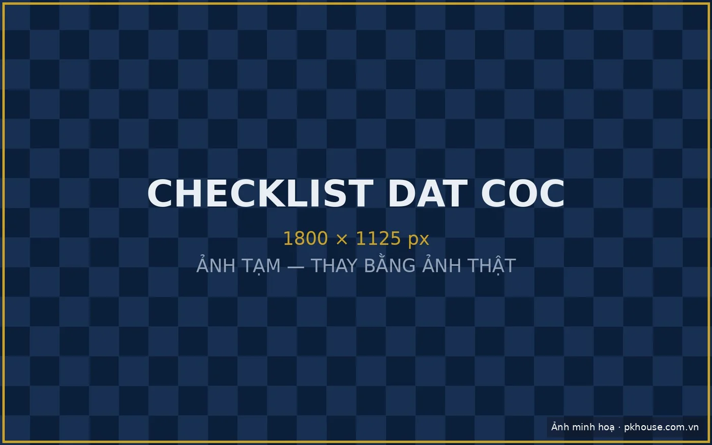 Người mua đang đọc hợp đồng đặt cọc căn hộ cùng chuyên viên tư vấn